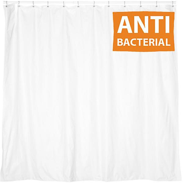 Euroshowers Antibac Shower Curtain White 180x180mm