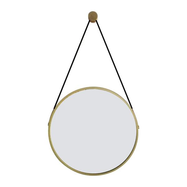 Tema Riviera Gold Framed Circular Mirror 50Cm