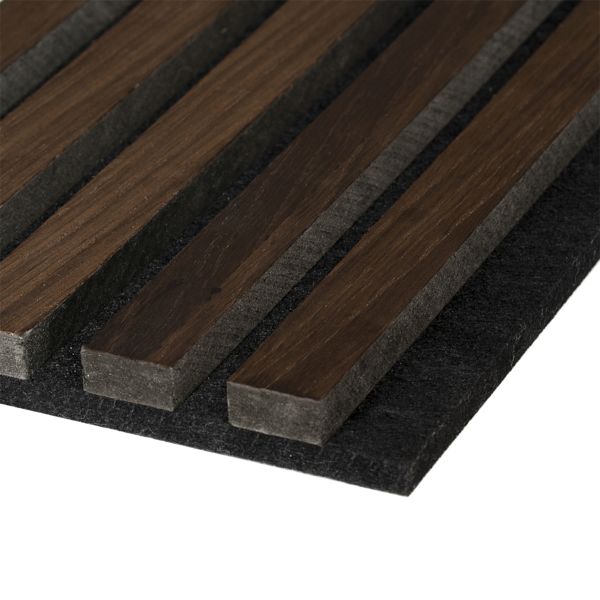 Fibrotech Smoked Oak Acoustic Wall Panel 2.44Mx605X22mm