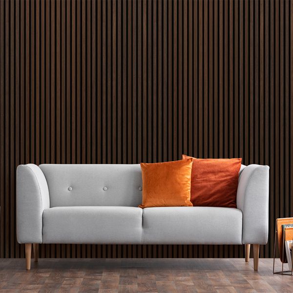 Fibrotech Smoked Oak Acoustic Wall Panel 2.44Mx605X22mm