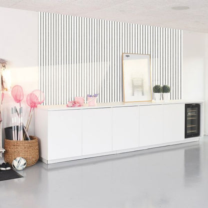 Fibrotech Unika White Acoustic Wall Panel 2.44Mx600X22mm