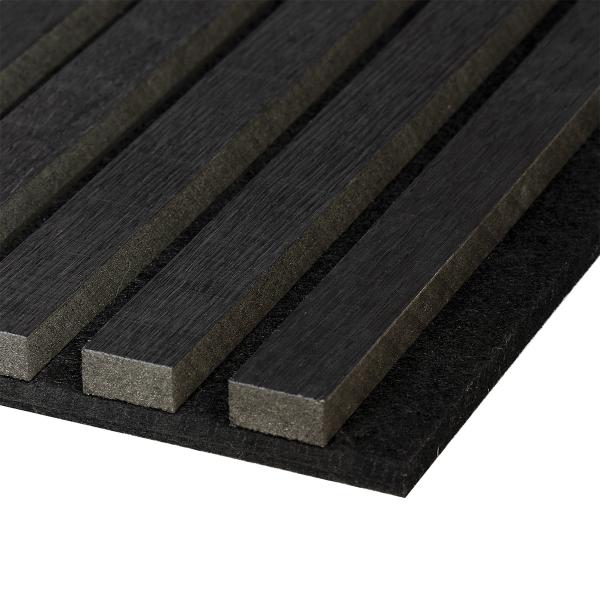 Fibrotech Acoustic Wall Panel 2.44Mx605X22mm Black Oak