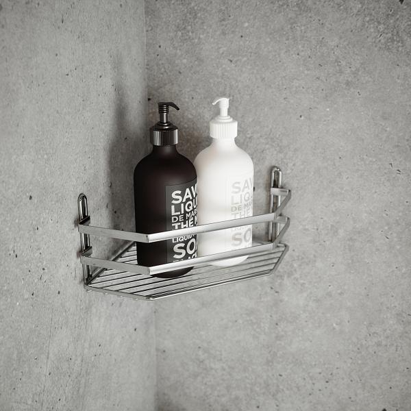 Euroshowers Wire Basket Corner Single 274X100X200mm