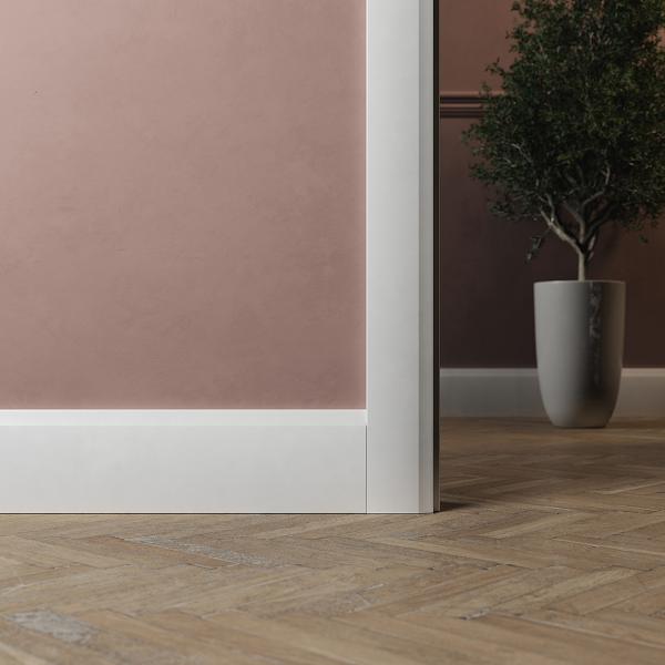 Indoors Elite MDF Primed Skirting Chamfered 18X144X4.2M (5Pcs)