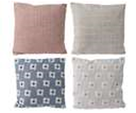 Embroidered Square Polyester Cushion 45 x 45cm Assorted Design