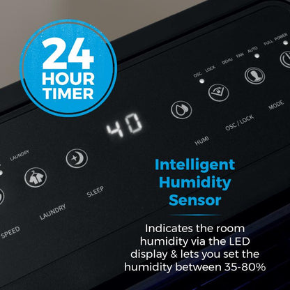 Tower 10L Dehumidifier DC Motor 24 Hour Timer &amp; 4 Modes