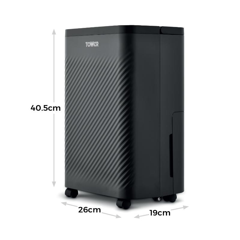 Tower 10L Dehumidifier DC Motor 24 Hour Timer &amp; 4 Modes