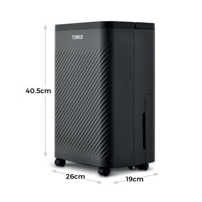 Tower 10L Dehumidifier DC Motor 24 Hour Timer &amp; 4 Modes