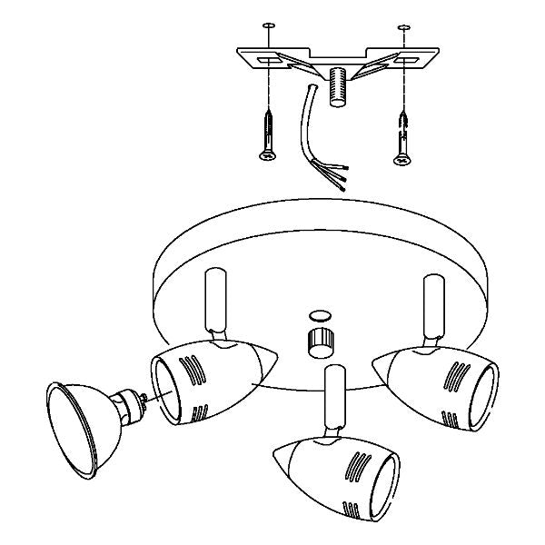 MAGNUM 3 LED Spot Light Nickel/Chrome Round