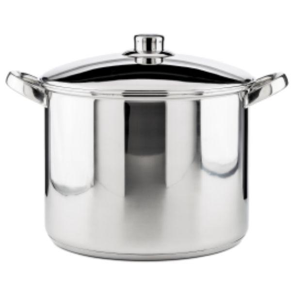 28Cm Steelex Stockpot With Steel Lid