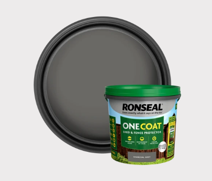 Ronseal Onecoat Shed &amp; Fence Protector Refill Pouch  Charcoal Grey 950ml