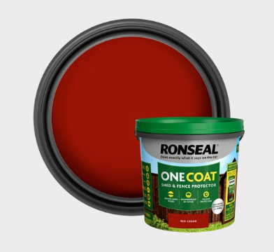 Ronseal Onecoat Shed &amp; Fence Protector Red Cedar 5L