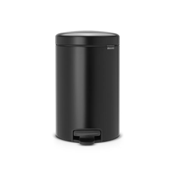 Brabantia NewIcon Pedal Bin Plastic Bucket 12L Black