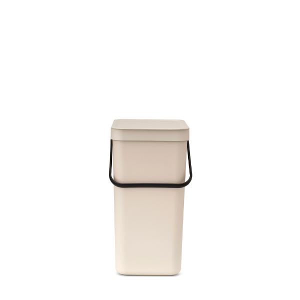Brabantia Sort &amp; Go Waste Bin 16L Soft Beige