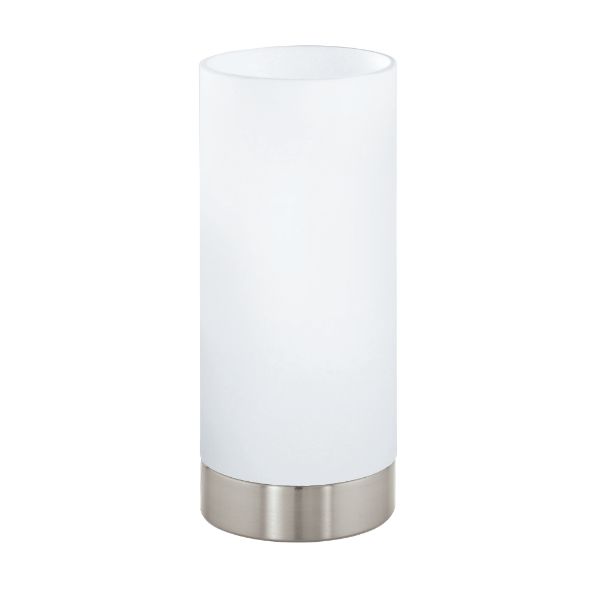 DAMASCO 1 Table Light 21.5cm Satin Nickel/ White