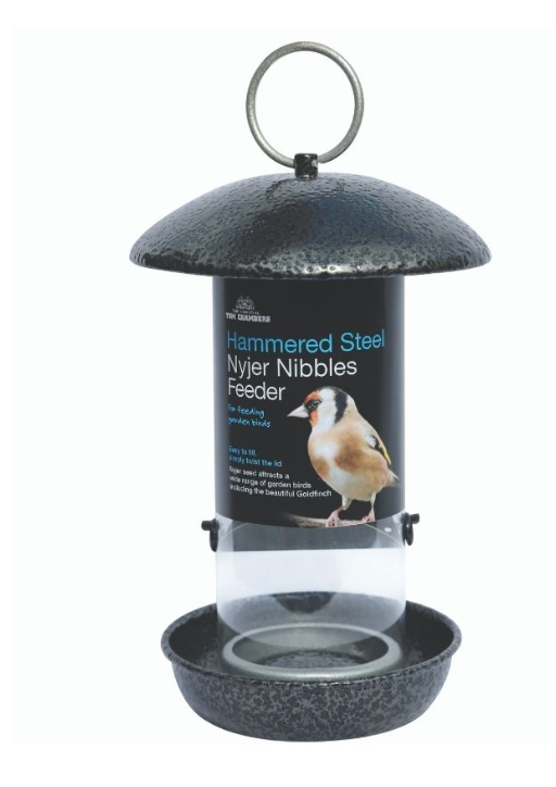Tom Chambers Hammered Steel Nyjer Seed Feeder