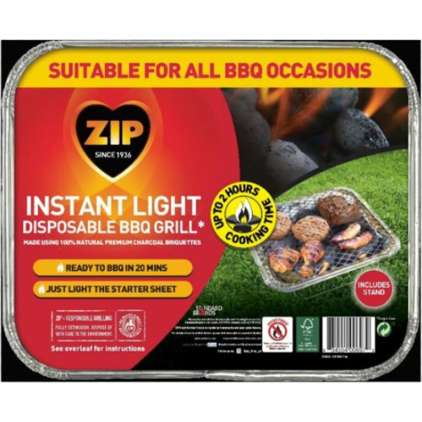 Zip Instant Light Disposable Grill
