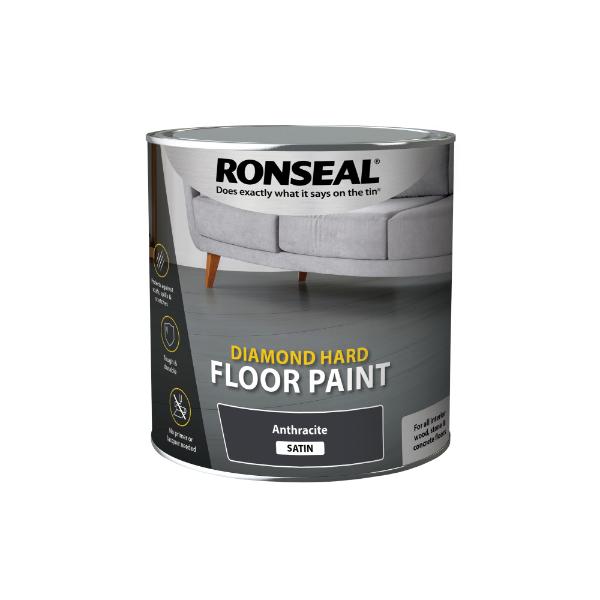 Ronseal Diamond Hard Floor Paint Anthracite 2.5L
