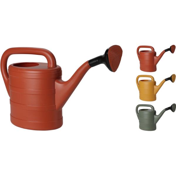 Polypropylene  Watering Can 5Ltr (Terracotta, Yellow &amp; Green)
