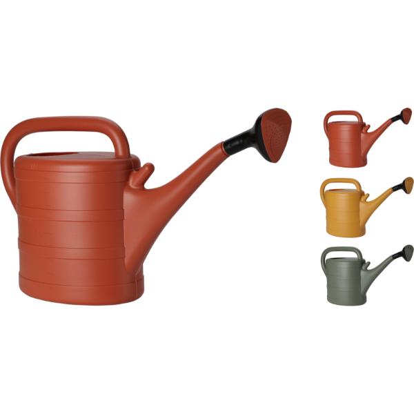 Polypropylene Watering Can 10Ltr (Terracotta, Yellow &amp; Green)