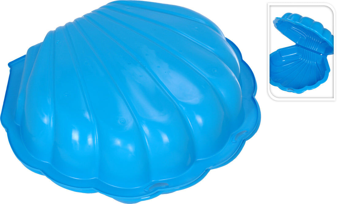 Childrens Sand Box Seashell Design Blue