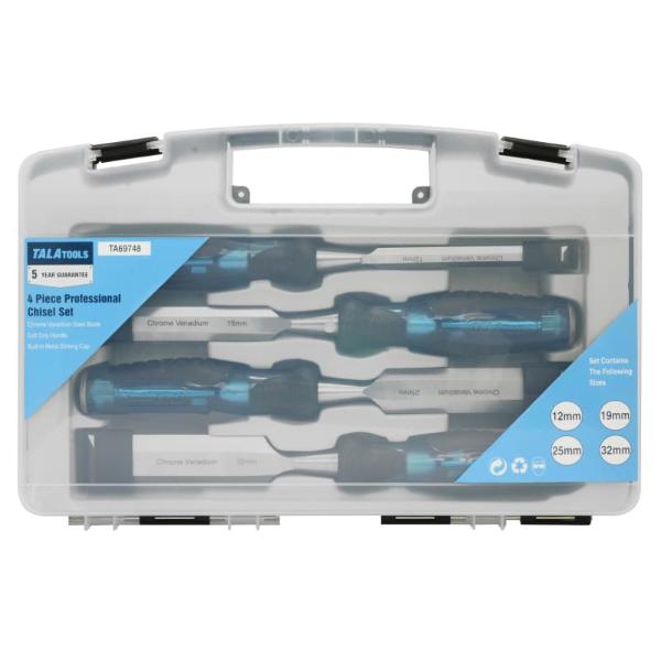 Tala 4 Piece Professional Wood Chisel Set