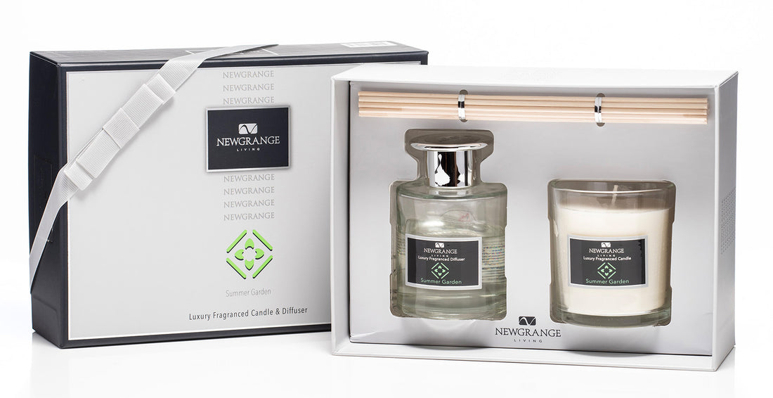 Newgrange Summer Garden Luxury Candle &amp; Diffuser Set