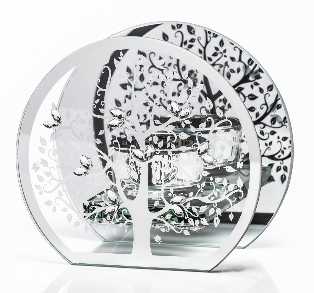 Newgrange Tree of Life 3pce Candle Holder w / 3 T-lights