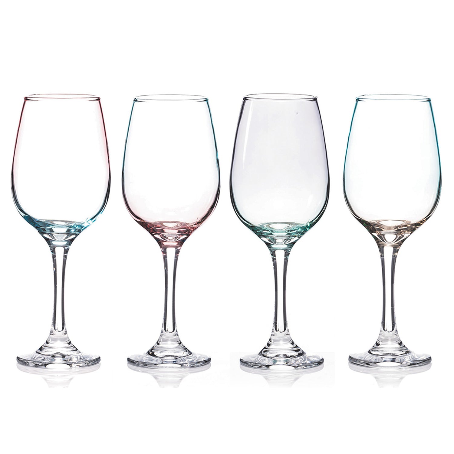 Newgrange Lustre Green &amp; Pink Wine Set 4, 450cc