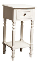 The Grange Collection Ivory 1 Drawer Bedside Table 36X36X72CM