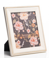 The Grange Collection Ivory &amp; Gold Beaded Frame 8x10 inch