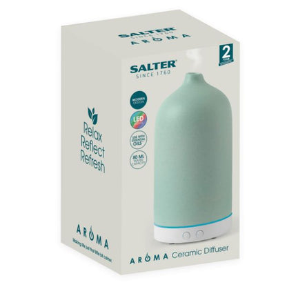 Salter 80Ml Ceramic Diffuser - Blue