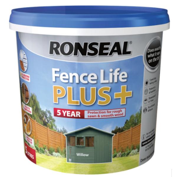 RONSEAL FENCELIFE PLUS+ 5L WILLOW - WILLOW