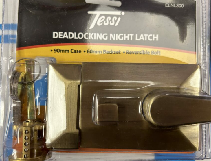 Tessi Traditional Deadlocking Nightlatch, 60Mm