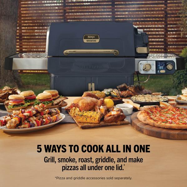 Ninja PG301UKBL FlexFlame 5-in-1 Outdoor Cooking System Blue