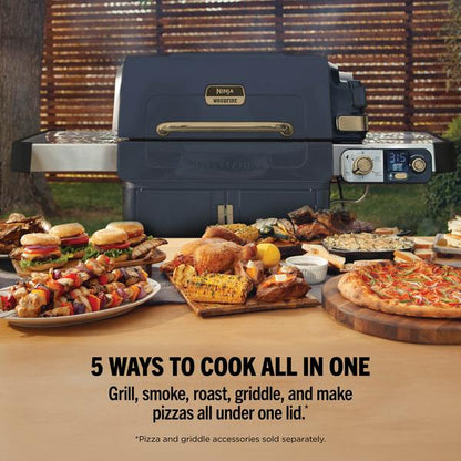 Ninja PG301UKBL FlexFlame 5-in-1 Outdoor Cooking System Blue