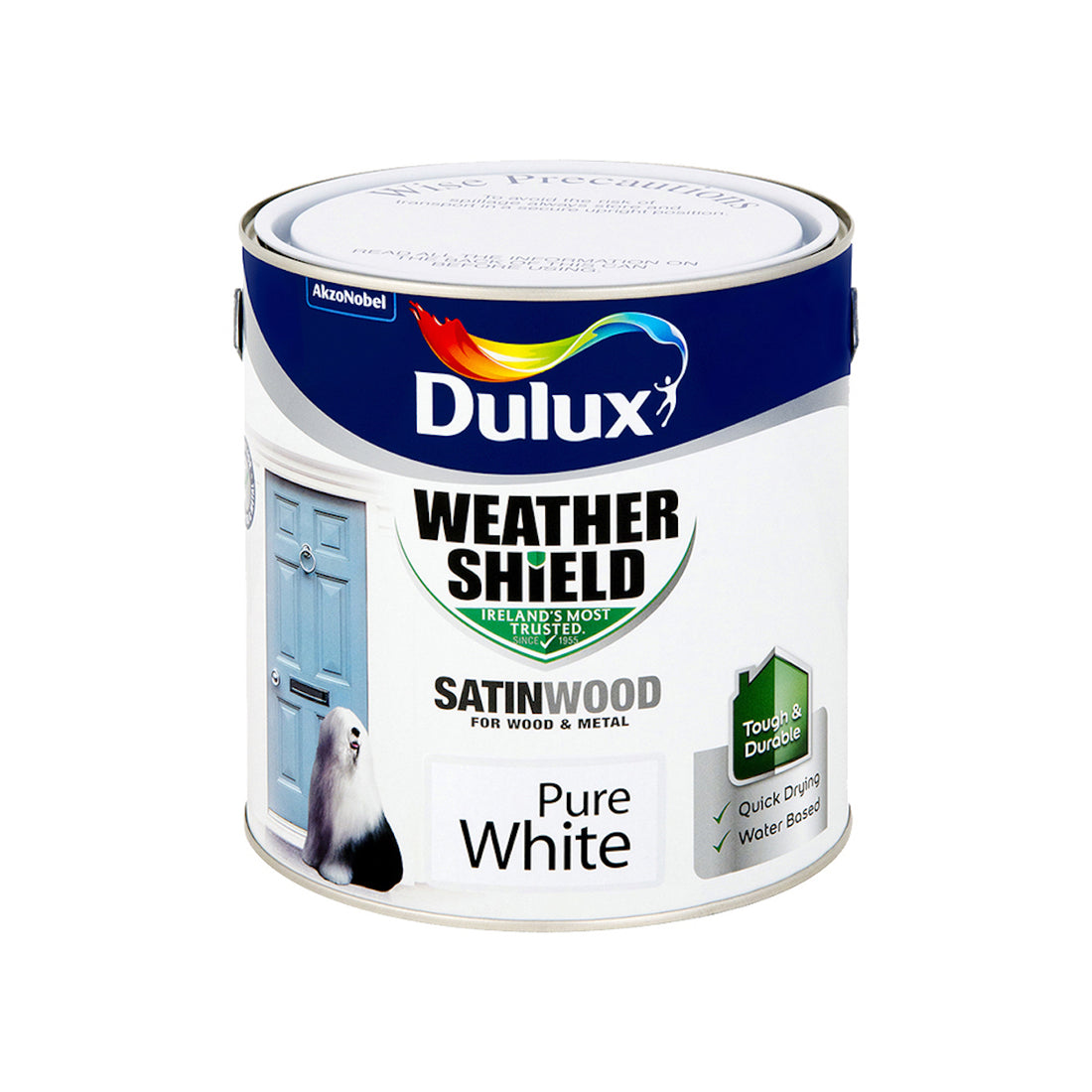 Dulux Exterior Satinwood pure White 2.5L