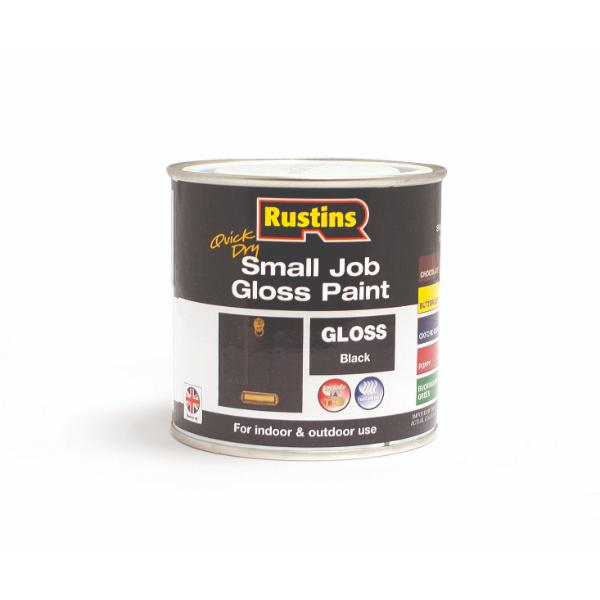 Rustins Small Jobs Black Gloss Quick/ Dry 250ml