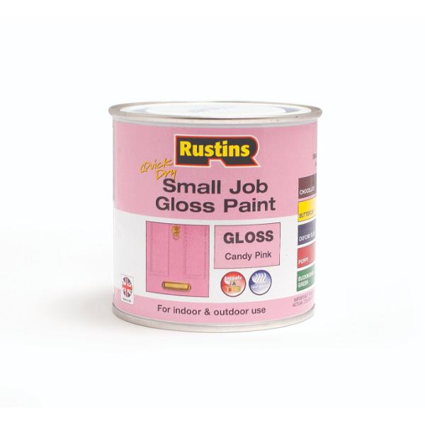 Rustins Small Jobs Candy Pink Gloss Quick/ Dry 250ml