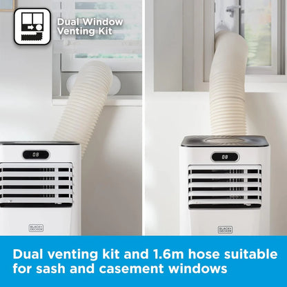 BLACK+DECKER 5K BTU Smart 3-in-1 Air Conditioner, 24hr Timer, Remote Control