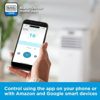 BLACK+DECKER 7K BTU Smart 3-in-1 Air Conditioner, 24hr Timer, Remote
Control