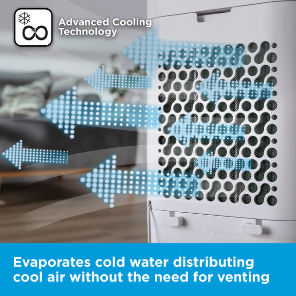 BLACK+DECKER 3-in-1 Air Cooler with 3 Speeds, 15L Water Tank,
8hr Timer, Remote Control, White