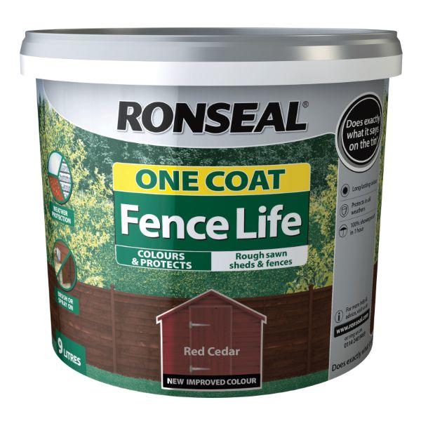 Ronseal One Coat Fencelife Red Cedar 9L