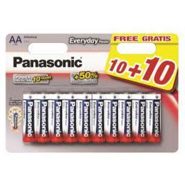 Panasonic Everyday Power AA 10+10 Free