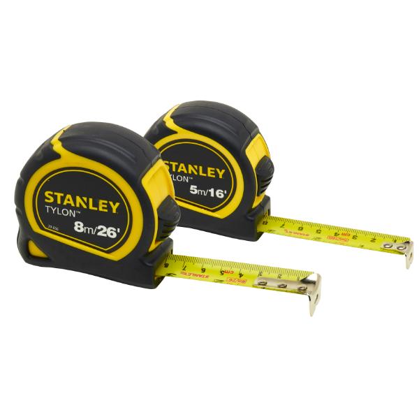 Stanley Twin Pack Tylon Tapes 5m &amp; 8m
