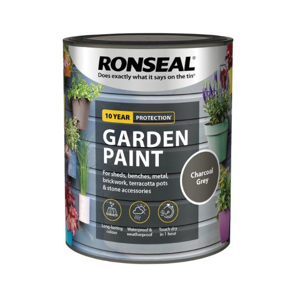 Ronseal Garden Paint Charcoal Grey 750Ml CoOp Superstores