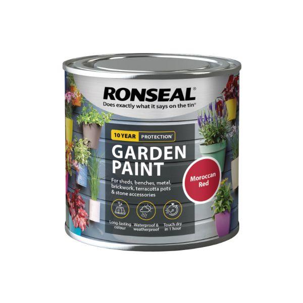 Ronseal Garden Paint Moroccan Red 250Ml