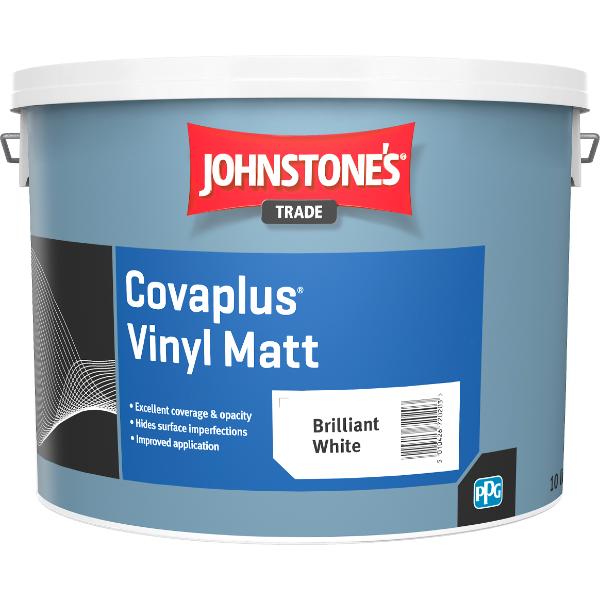 Johnstones Covaplus Matt Brilliant White 10L