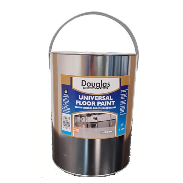 Douglas Universal Floor Paint Mid-grey 5L