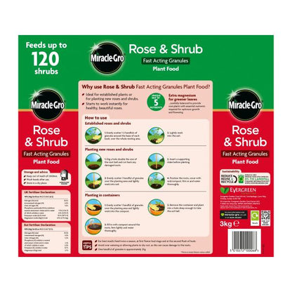 Miracle Gro Rose &amp; Shrub Food 3Kg